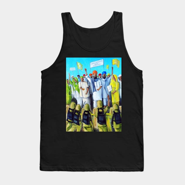 Farmers Strike Tank Top by sukhpalgrewal